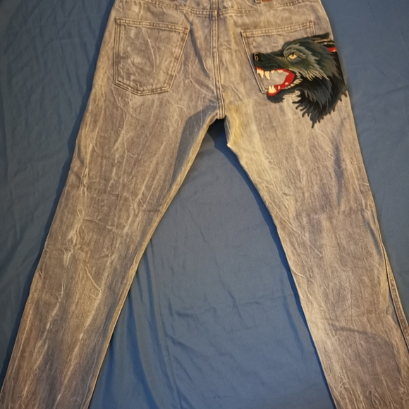 Gucci wolf jeans